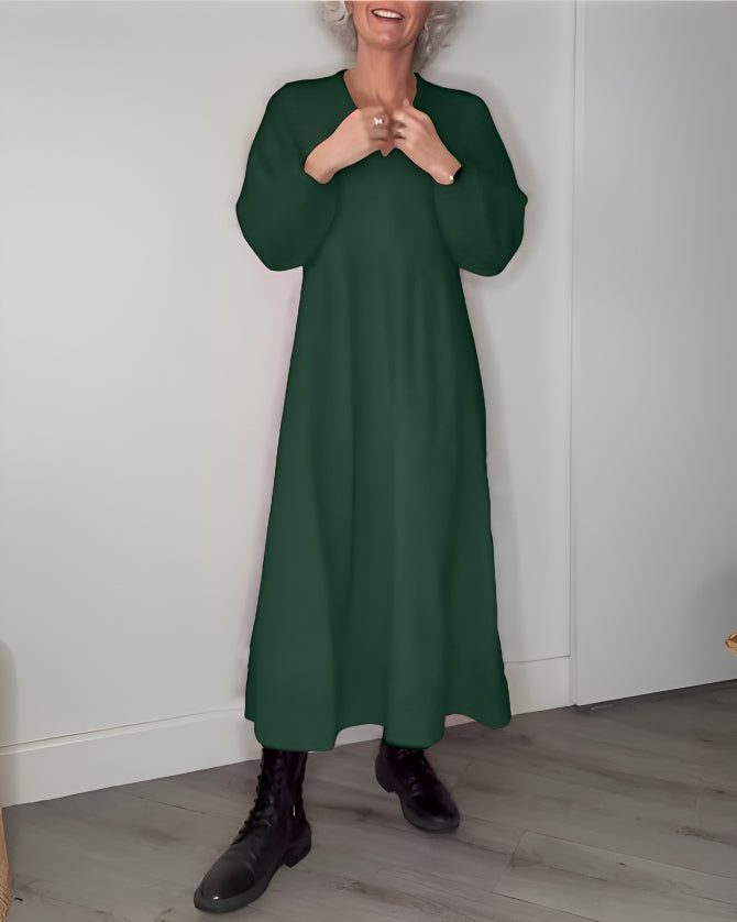 Alena | Elegantti maxi-mekko V-dekolteella