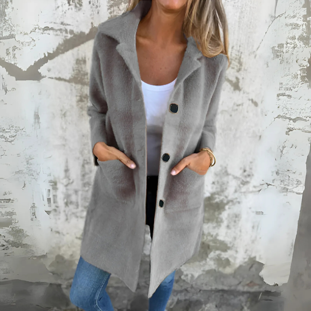 Anna | Klasszikus Egysoros Kabát Klapkákkal