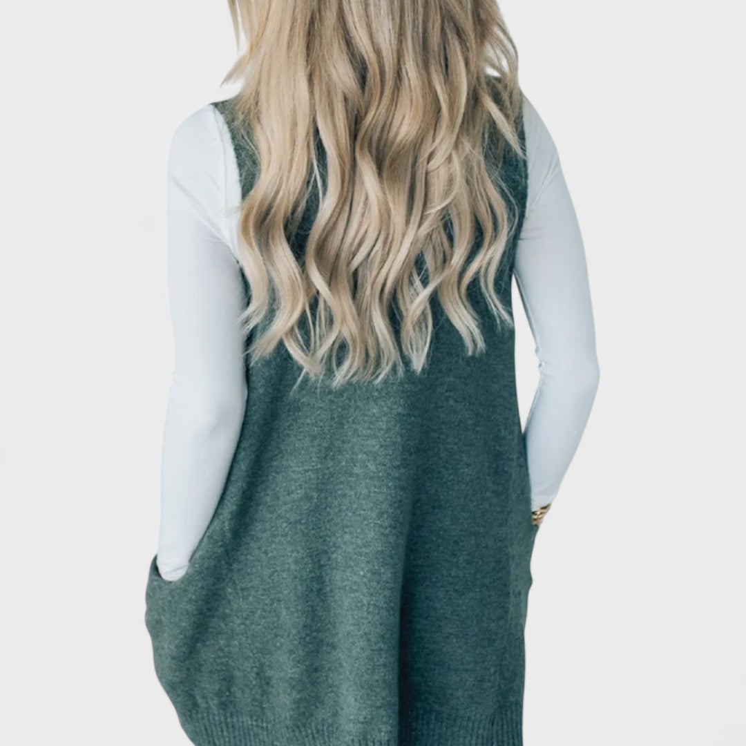 Dorka – Kényelmes kötött pulóver mellény