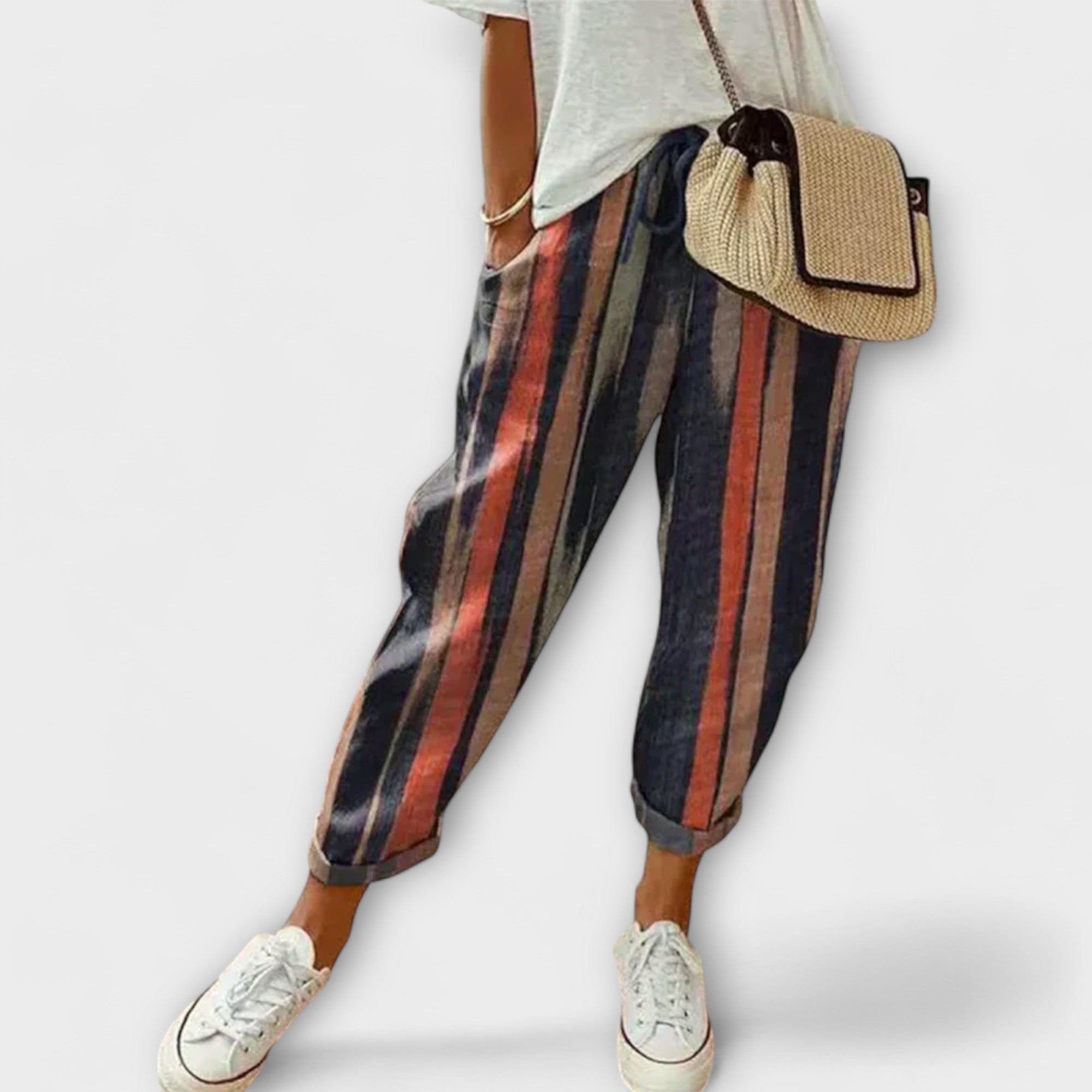 Oriana - Kényelmes linóleum és pamut nadrág