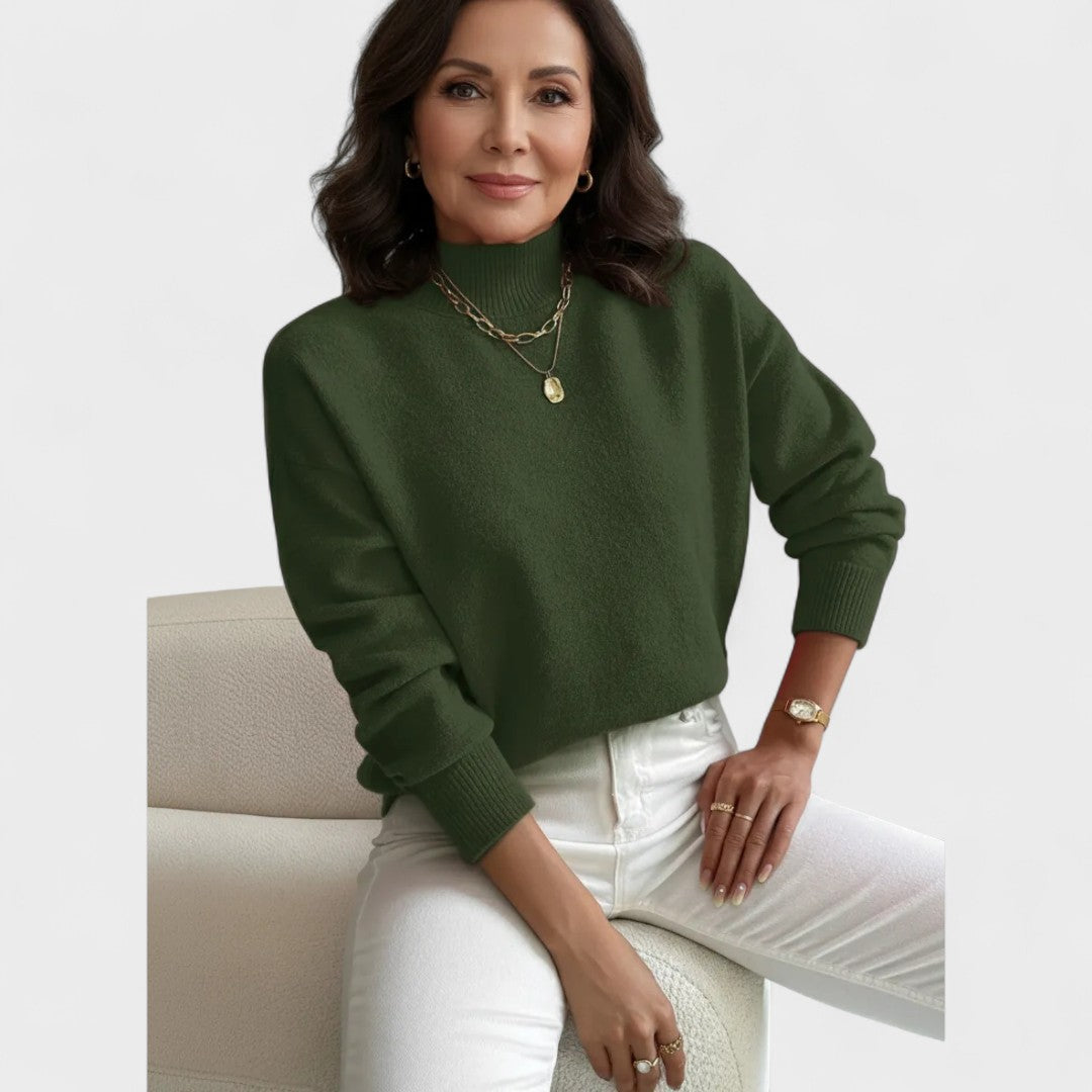 Flóra - Magas nyakú blúz