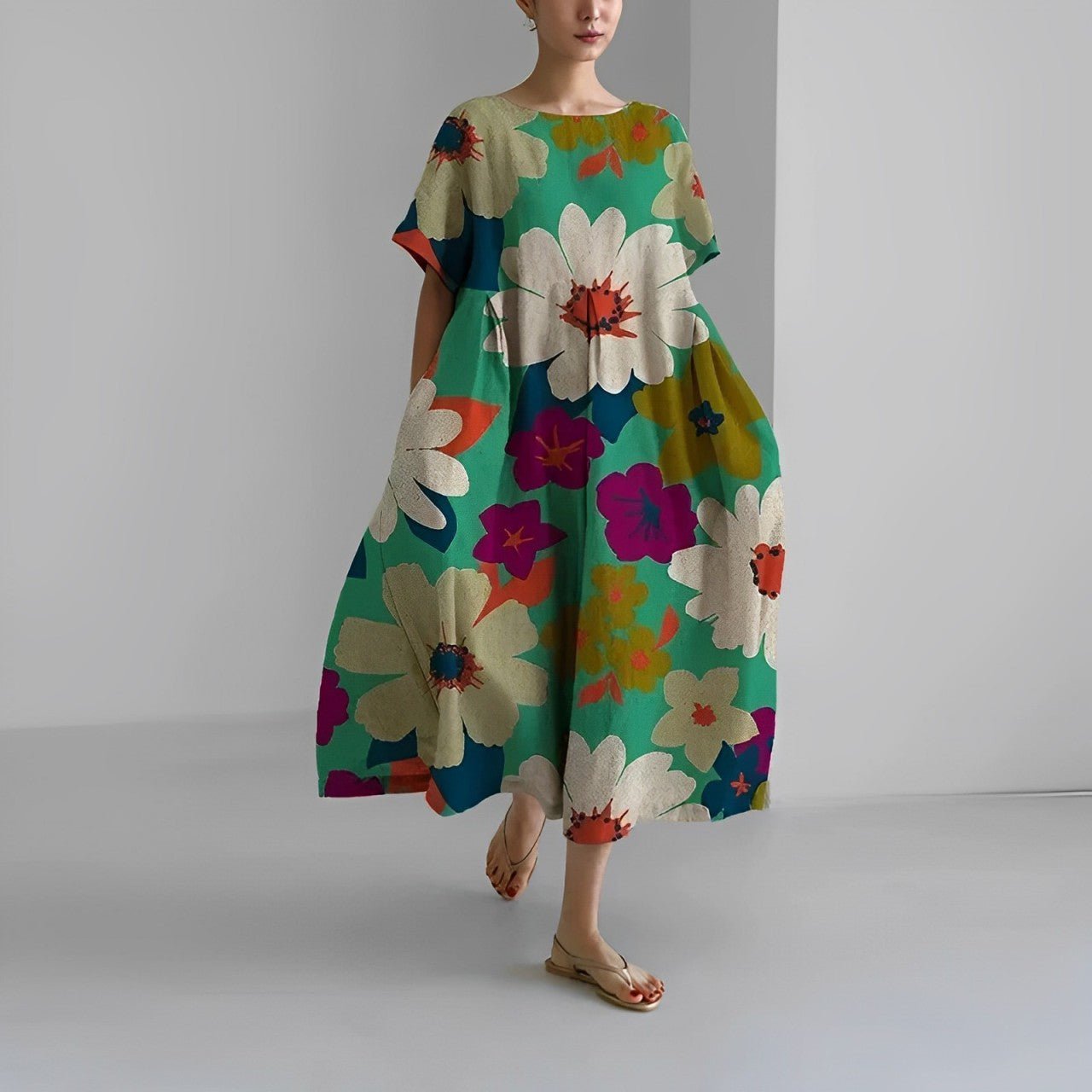 Claire - Boheemi Kukallinen Mekko