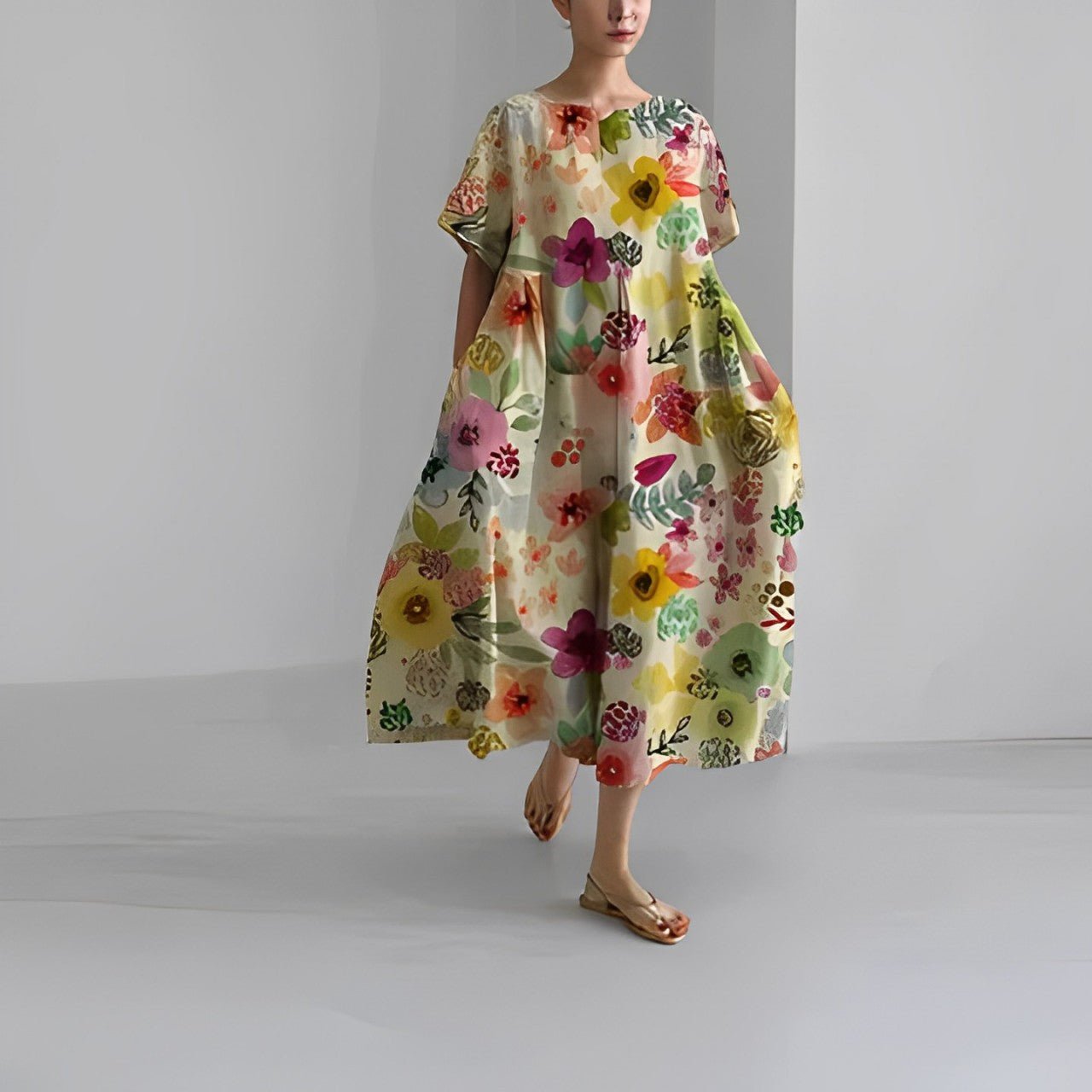 Claire - Boheemi Kukallinen Mekko