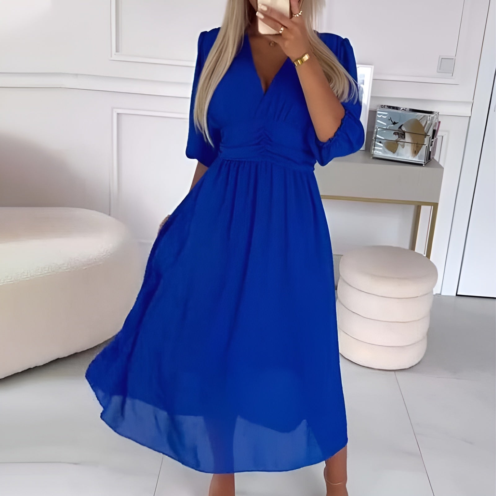 Adéla | Kevyt elegantti sifonimekko