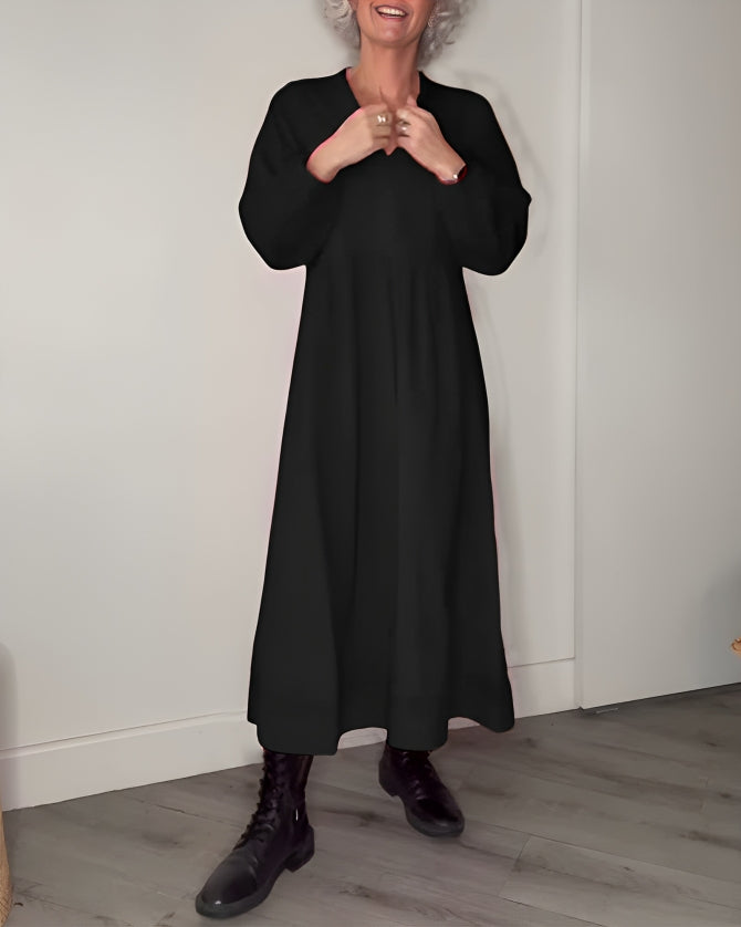 Alena | Elegantti maxi-mekko V-dekolteella