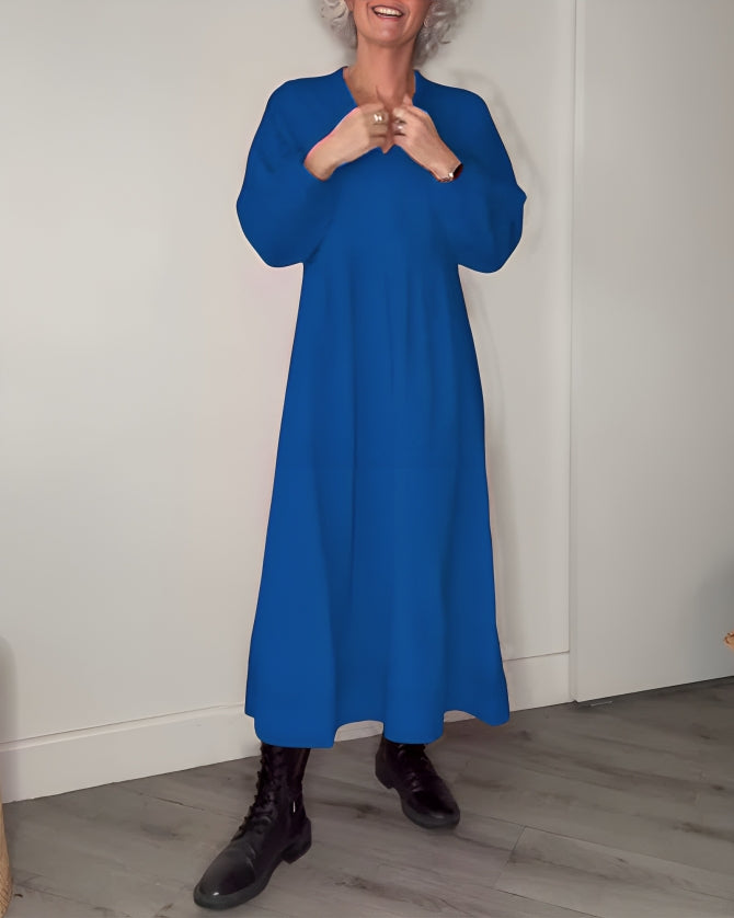 Alena | Elegantti maxi-mekko V-dekolteella
