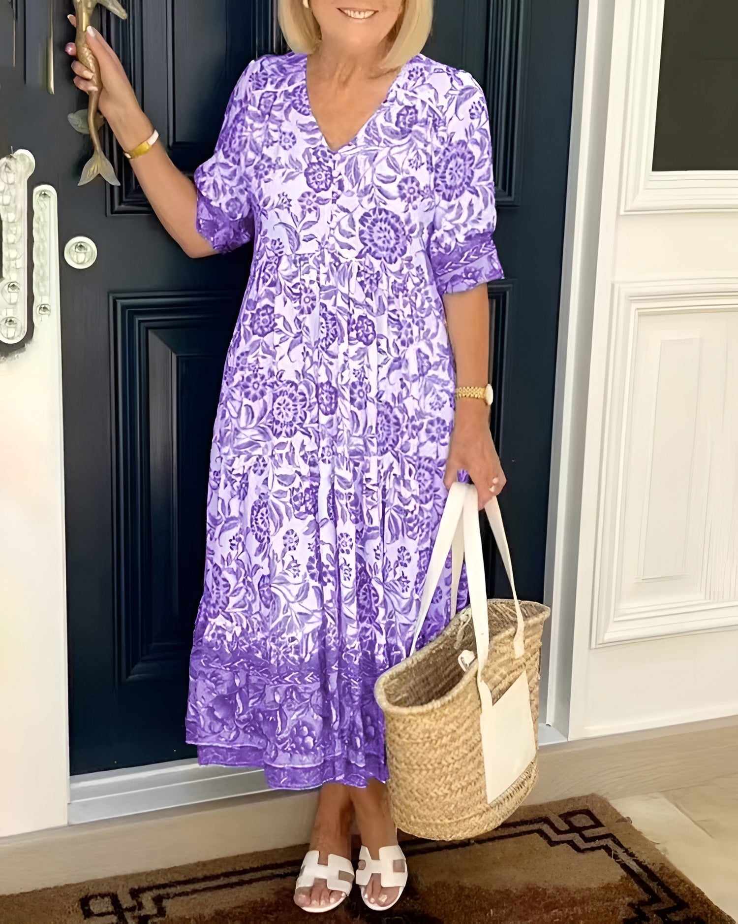 Evelyne | Elegantti Kukallinen Mekko