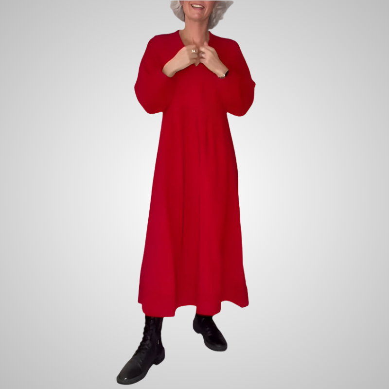 Alena | Elegantti maxi-mekko V-dekolteella