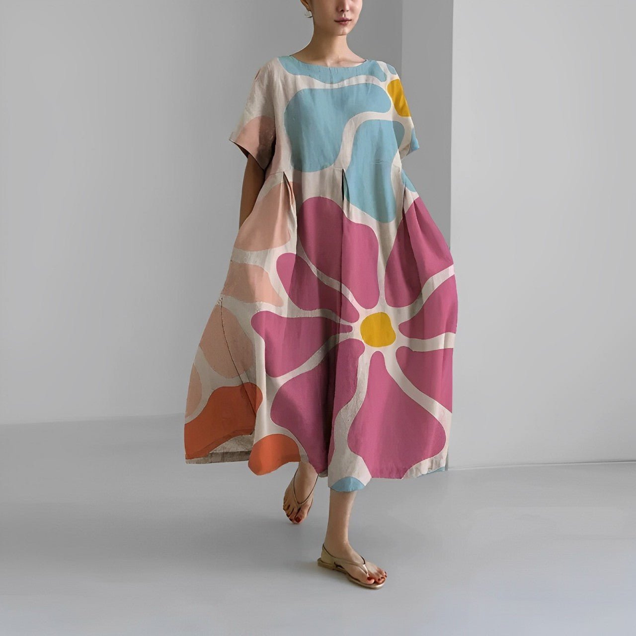 Claire - Boheemi Kukallinen Mekko
