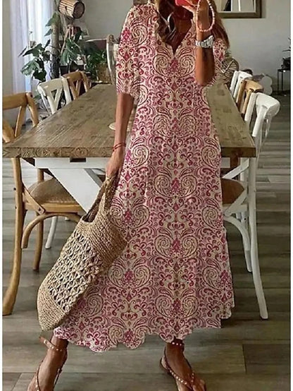 Beatrice - Boho Šaty S Krytím Břicha